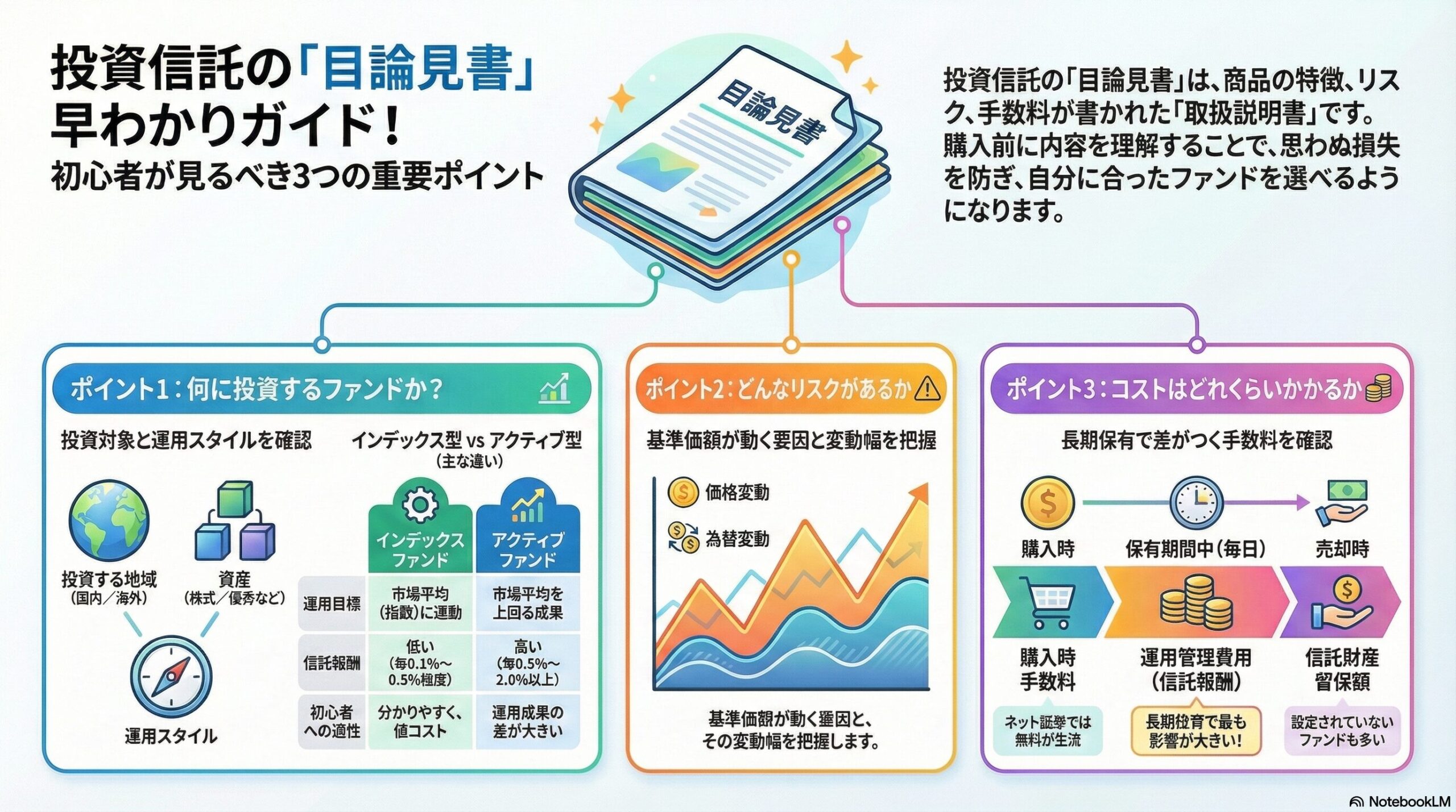 初心者向け】投資信託の「目論見書」の読み方3つのチェックポイント - 節約投資のトリセツ